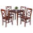 Chadwell Set Dining Table With X-back Chairs, Walnut-174362281