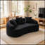 Causeuse courbée avec coussins et assise moelleuse-702074718
