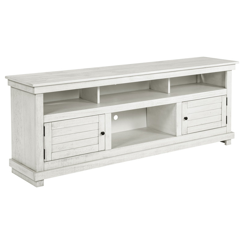 Meuble télé Thurston, 70 po, blanc, Blanc, 70"