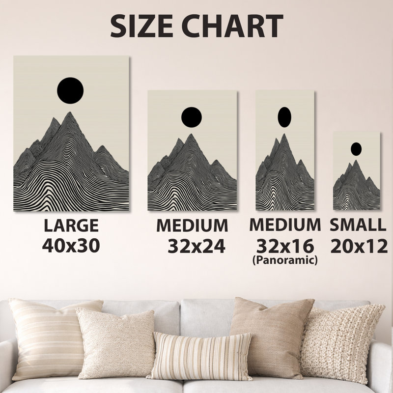 «Abstract Mountain Waves Votex», reproduction d'art moderne sur métal, L 34 po x H 44 po