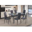 Darees Stone Top Metal Base Dining Table-684337398