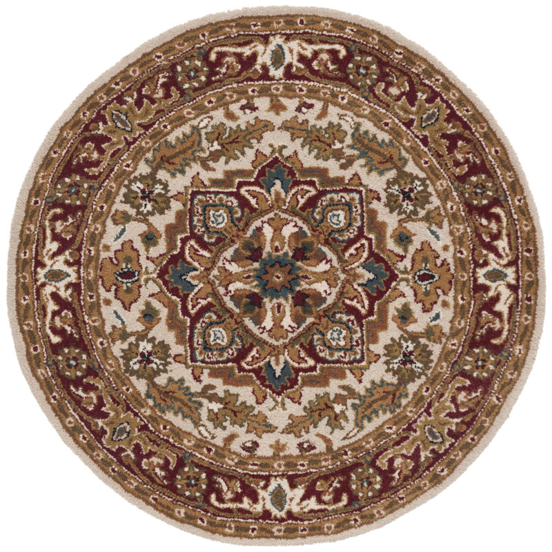 Alger Classic Hand Tufted Wool Oriental Rug, Round 6'