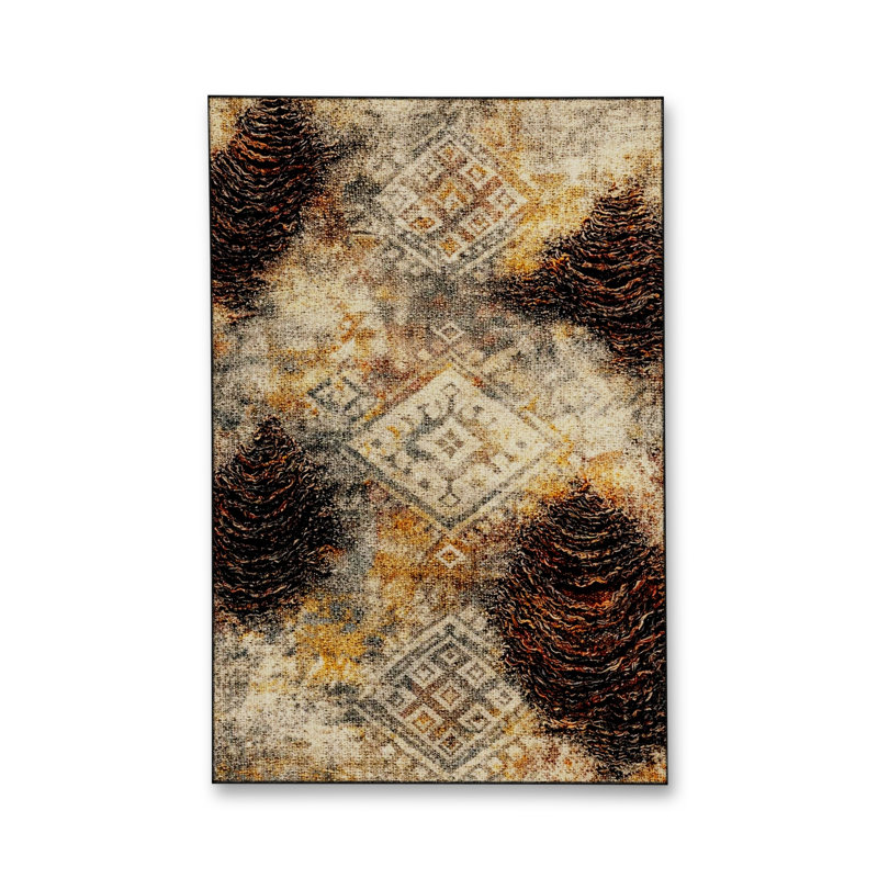 Tapis tissé crème Mosso, 2'4" x 3'11"