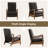 Ikraam 26.4" W Faux Leather Push-Back Recliner-456610929