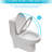 High Ceramic Toilet With Dual Flush - Bathroom Fixture One And Smooth Operation Comfortable Experience