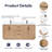 Cloverfield 72'' Double Bathroom Vanity with Cultured Marble Top-93496105-93496106