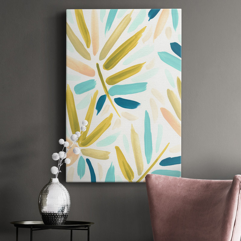 Calypso Confetti I - peinture sur toile tendue, H 36 po x l 24 po x P 1,5 po