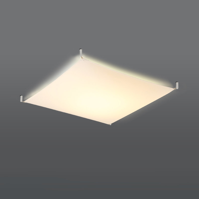 Luna Steel Flush Mount, 15cm H x 140cm W x 140cm D