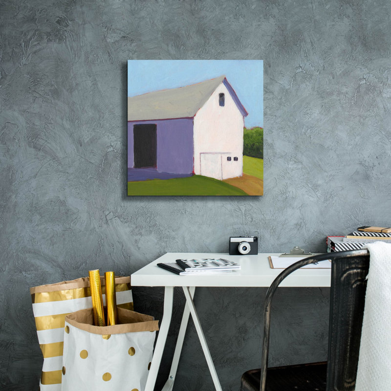  «Bucolique Structure 1» par Carol Young, art mural sur toile, 18 po x 18 po