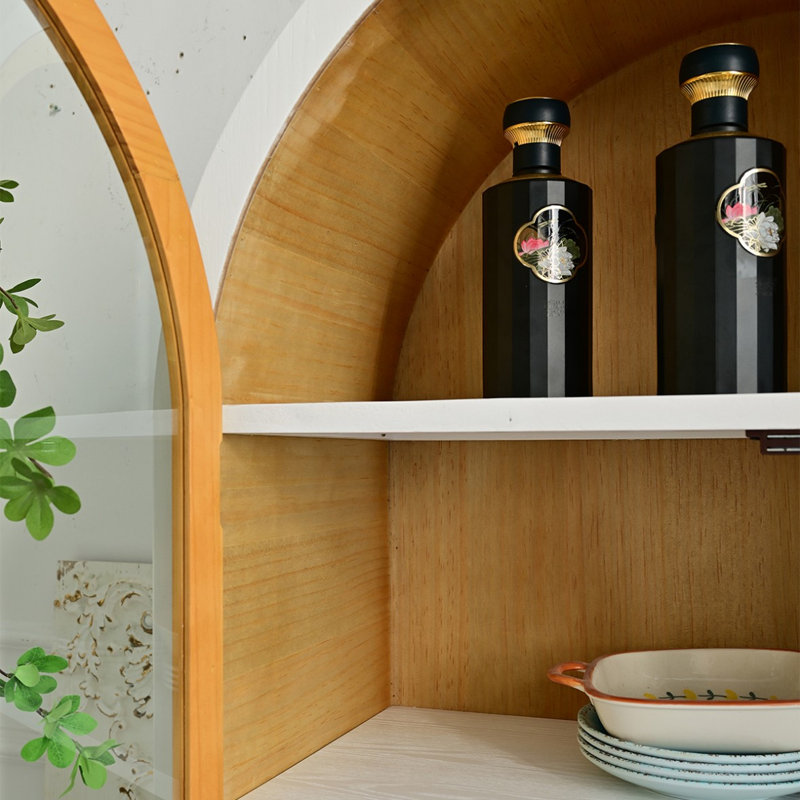 Buffet en bois massif Burlywood