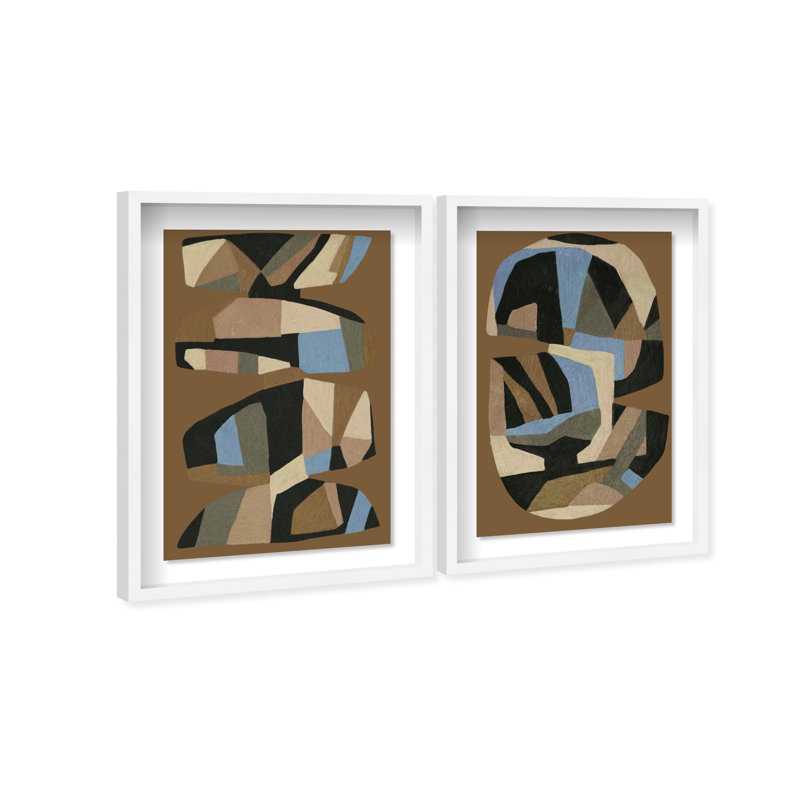 Artisan Potery Set Set by Oliver Gal, 21.5"H x 31.5"W, White Shadowbox