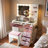 Makeup Vanity With Glass Top, 11 Hollywood Bulbs, 6 Drawers And Stool