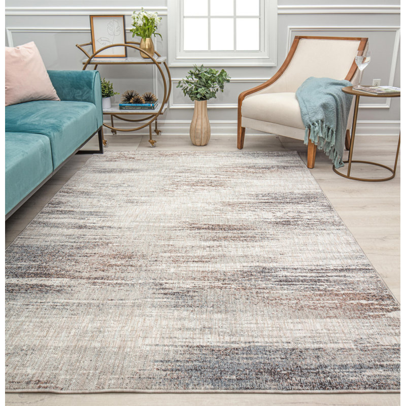 Tapis argenté Celestia, Rectangle 5 pi 3 po x 7 pi