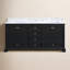 Audrey 72'' Double Bathroom Vanity with Carrara Marble Top-860220456
