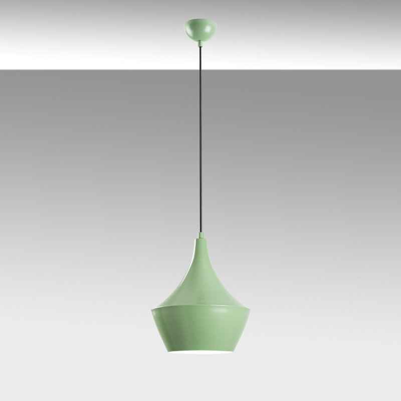 Mint Metal Chandelier, Adjustable Height 14.2 x 11.8 inches | Elegant Design, Ø10 x 2.8 inches Base Plate | 1 x E27 Socket, Max 40W | Perfect for Living Room & Dining Areas, Modern Style, IP20 Rated, Bulb Not Included