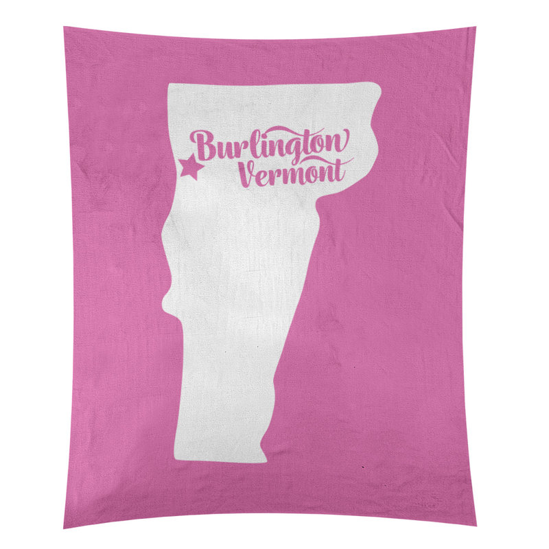 Tapisserie murale Burlington Vermont, H 60 po x l 51 po, Rose