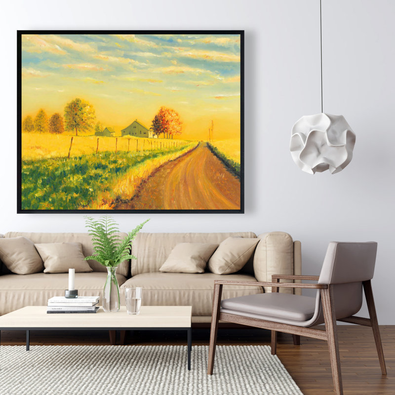In The Countryside Print On Canvas, H 48 po x l 60 po