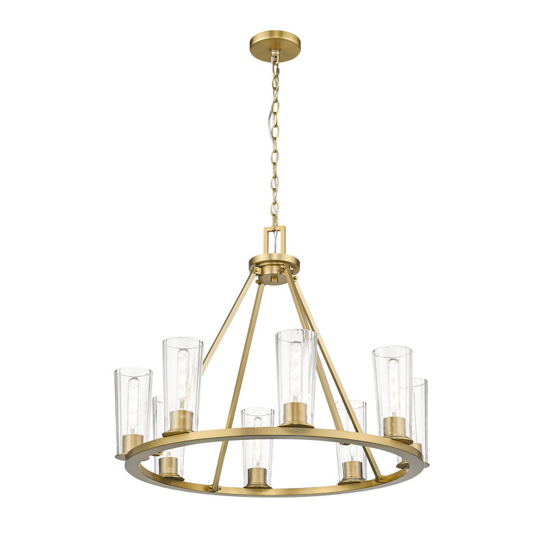 Esma 8 Light Chandelier, Gold