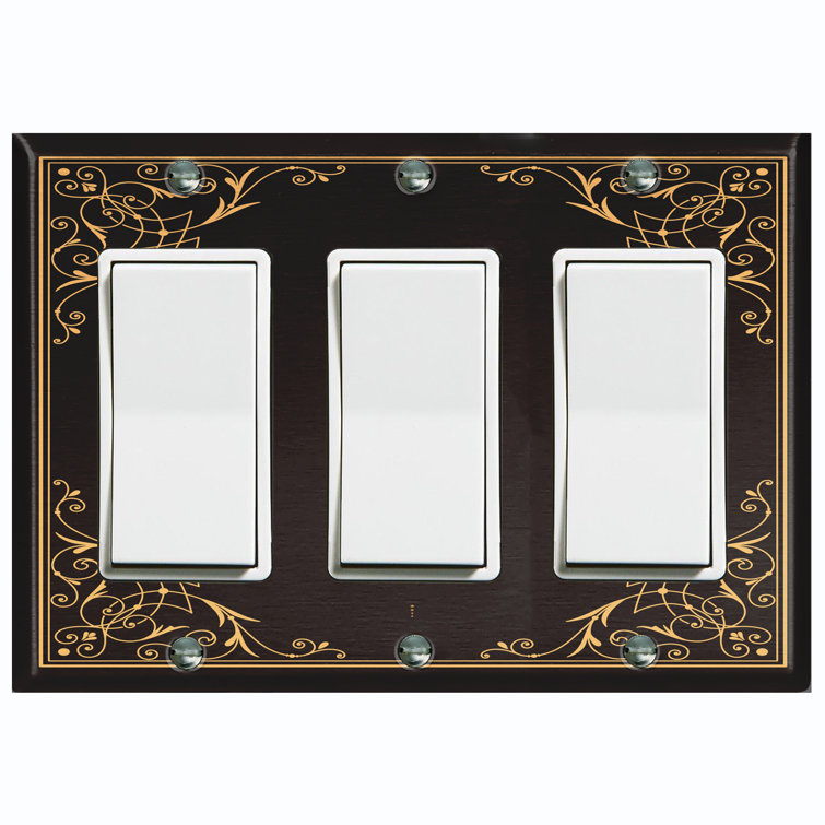 WorldAcc 3-Gang Rocker Wall Plate | Wayfair