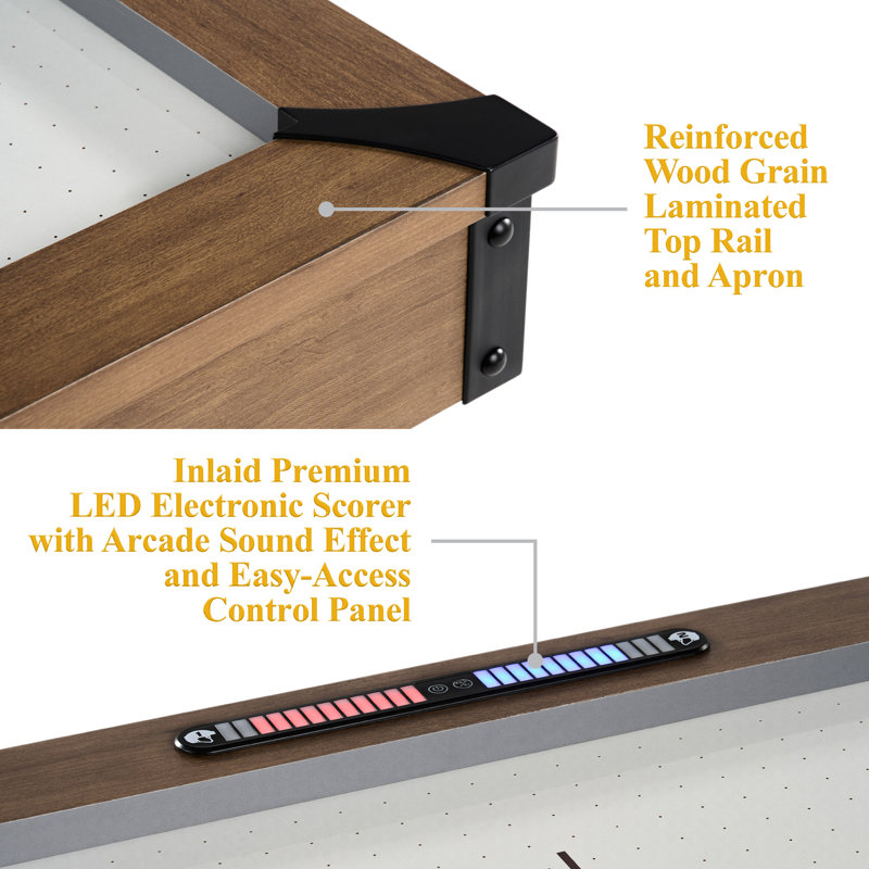 Barrington 7' Urban Air Hockey Table with Faux Concrete Legs