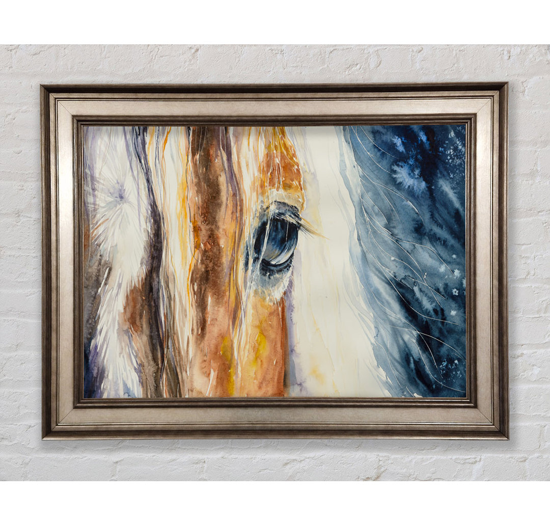 Deep Into Horses Eye - Einzelne Bilderrahmen Kunstdrucke