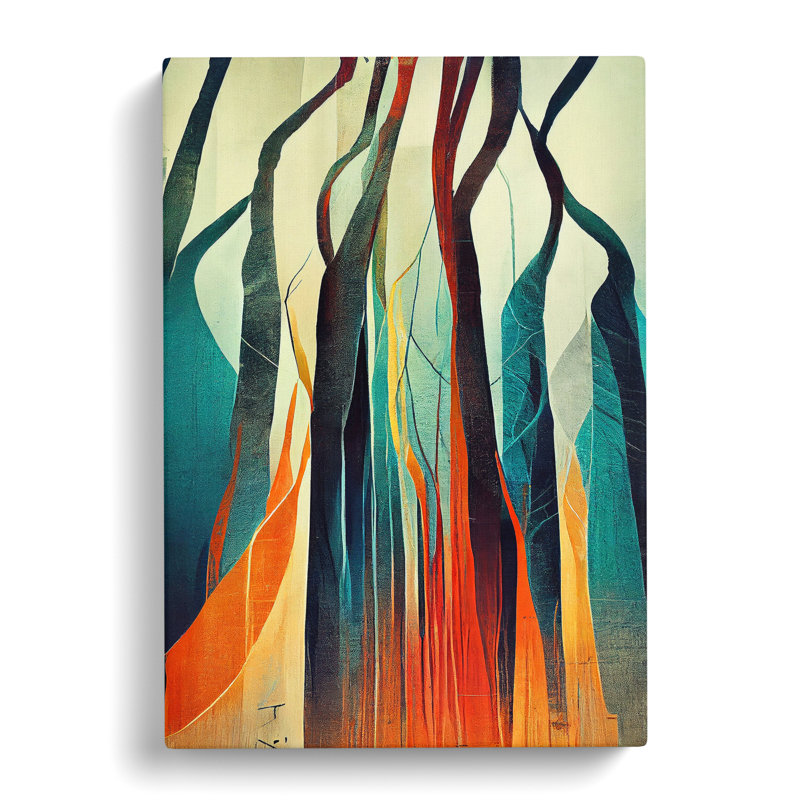 Torn Abstract Forest No.3 - Wrapped Canvas, 60cm H x 40cm W x 3cm D