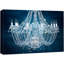 «Blue Glitter», lustre en cristal blanc fantaisie, lumières, art mural contemporain élégant sur toile-93589301-93589298