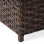 Siège de rangement brun multi pour l'extérieur - et élégant pour terrasse de jardin avec charnière en métal qui rehausse le style