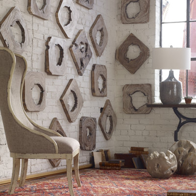 Ensemble de 9 décorations murales en bois