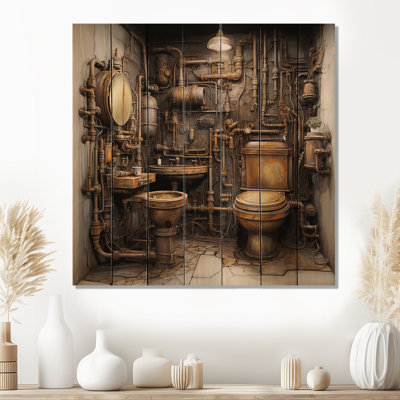 " Toilet Industrial Chic Mixed II "