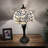 Sehnaz Tiffany Table Lamp White Stained Glass Flowers Included LED Bulbs 22"H*12"W*12"D