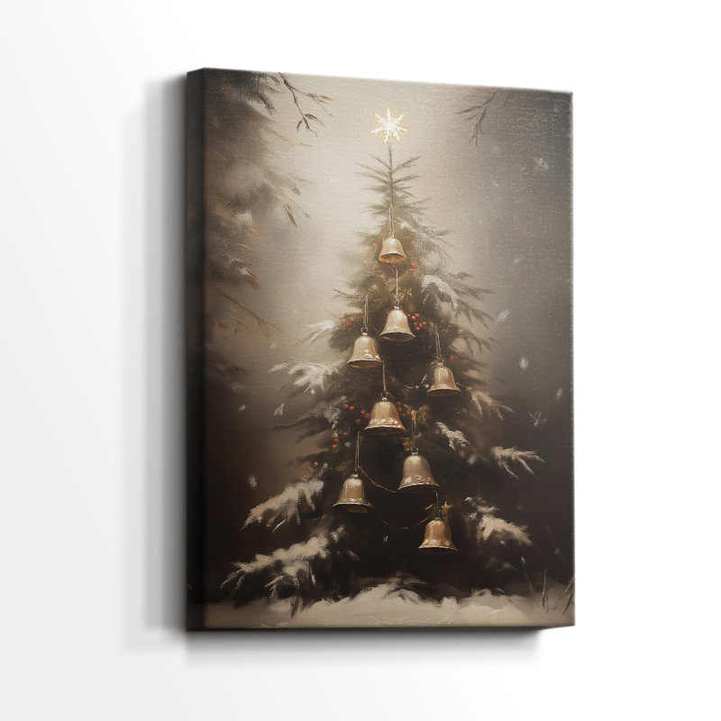 Art des Fêtes de Noël - Toile tendue avec châssis - Série 2-CCGCLXVII, H 60 po x l 40 po