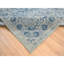 Tapis surdimensionné en jacquard gris tissé à la main de 11 pi 10 po x 15 pi avec motif de feuille de faucille et soie à base de plantes oriental