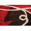Tapis brun fait à la main à motif abstrait 4 x 6