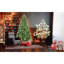 Arbre de Noël classique de 6 pi avec 1339 extrémités en PE + PVC - branches articulées réalistes, assemblage facile, support en métal stable, aspect naturel pour la décoration des Fêtes-2002050297