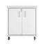 Armoire de garage roulante en blanc-20943171
