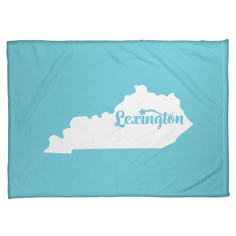 Jeté polaire lexington kentucky, l 62,5 po x L 82,5 po, Bleu sarcelle