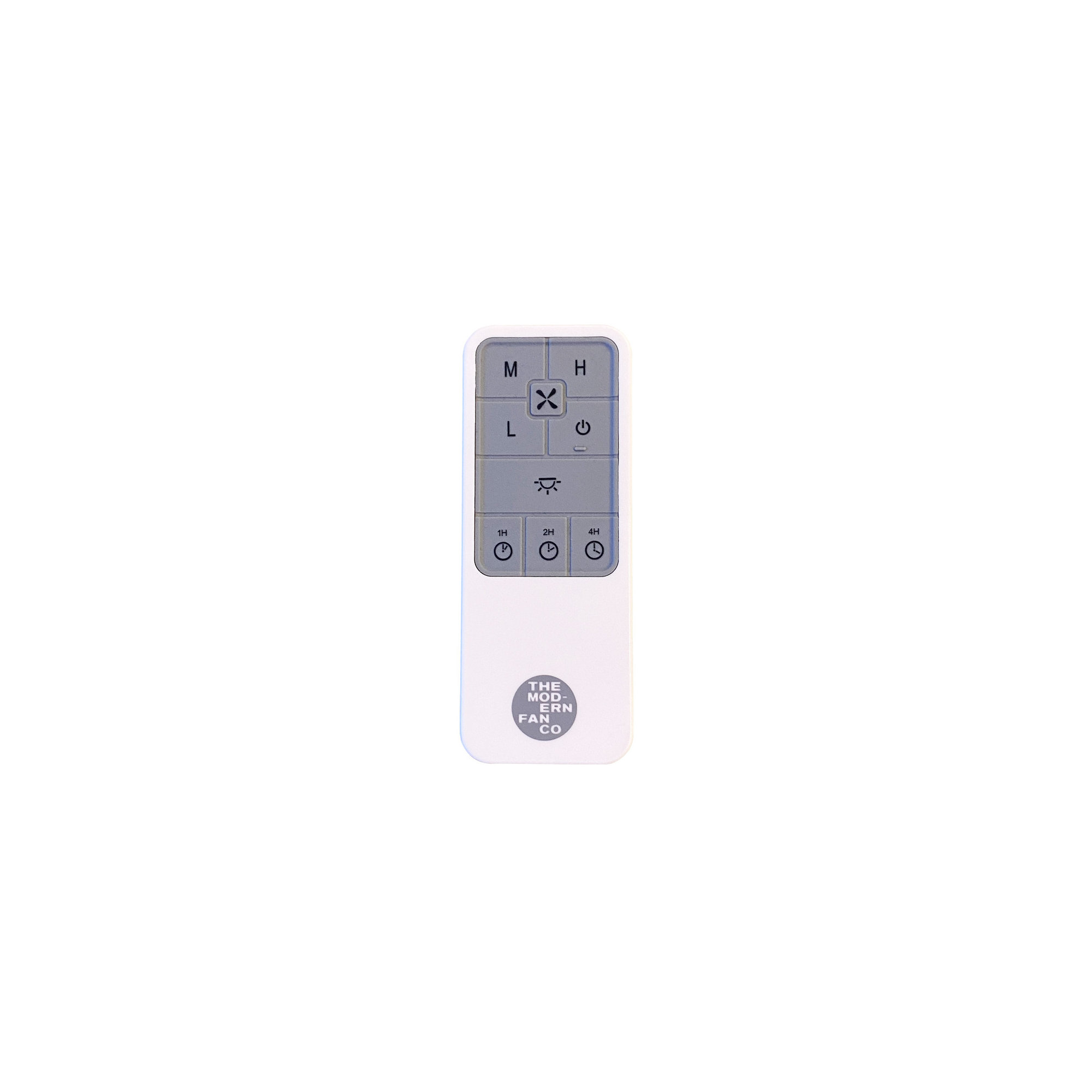 Ball 52'' 4 Blade Ceiling Fan, Maple, Handheld Remote Control (2-wire), Gloss White