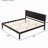 Platform Bed Frame with Headboard , Wood Slat Support , No Box Spring Needed ,King,Espresso