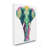 " Geometric Multi-Color Elephant Triangular Linework " by Elisaveta Stoilova-52745730-52745731