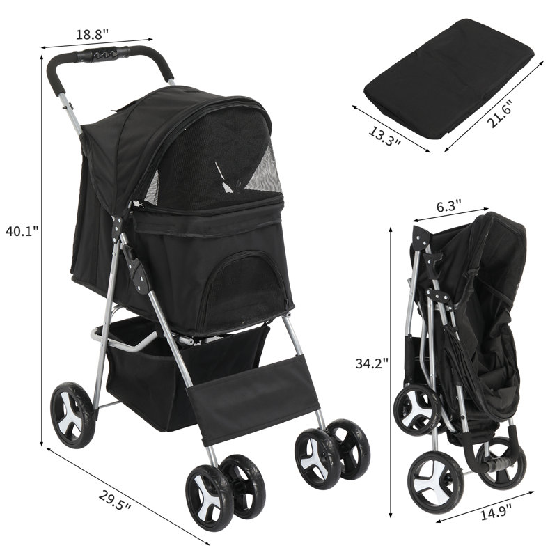 Foldable Pet Jogger Stroller