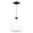 Luminaire suspendu carré simple 1 lumières avec accents de bois Mowbray