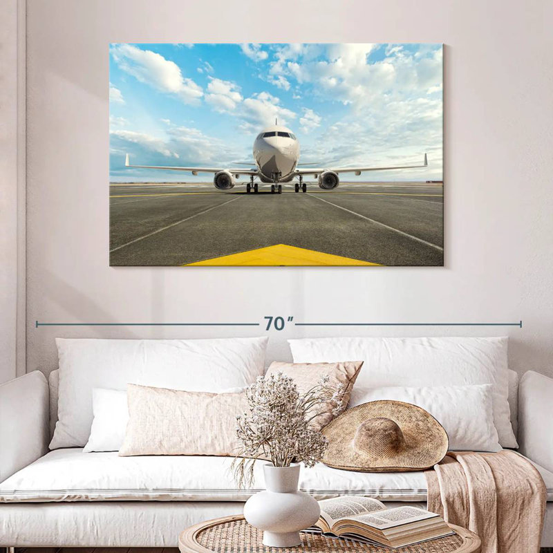 Mehar Airplane On Standby, 32" H x 48" W