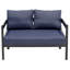 Fer d'extérieur avec table Ustyle. Imperméable, antirouille. Usure - Pe. Cadre. Pour la cour, la terrasse, l'extérieur. Facile à assembler. Gris choix d'eau, rouille Fabrication fine et robuste. Assemblage.-541360742
