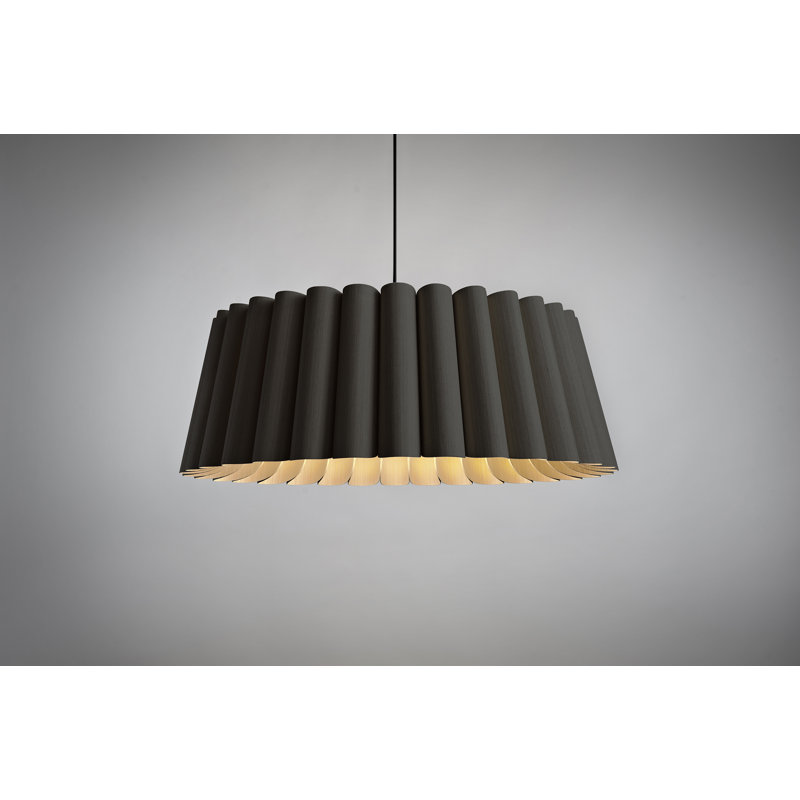 Luminaire suspendu unique à 1 lumière Renata, Ébène