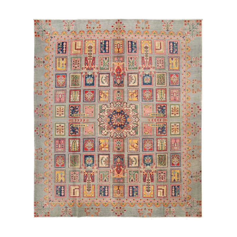 Tapis rectangulaire en laine 8 pi 4 po x 9 pi 11 po
