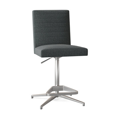 Uma Upholstered Adjustable Stool with Metal Frame