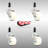Nylon Swivel Expanding Stem Caster Set