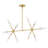 Xiang 10 - Light Brushed Gold Sputnik Pendant