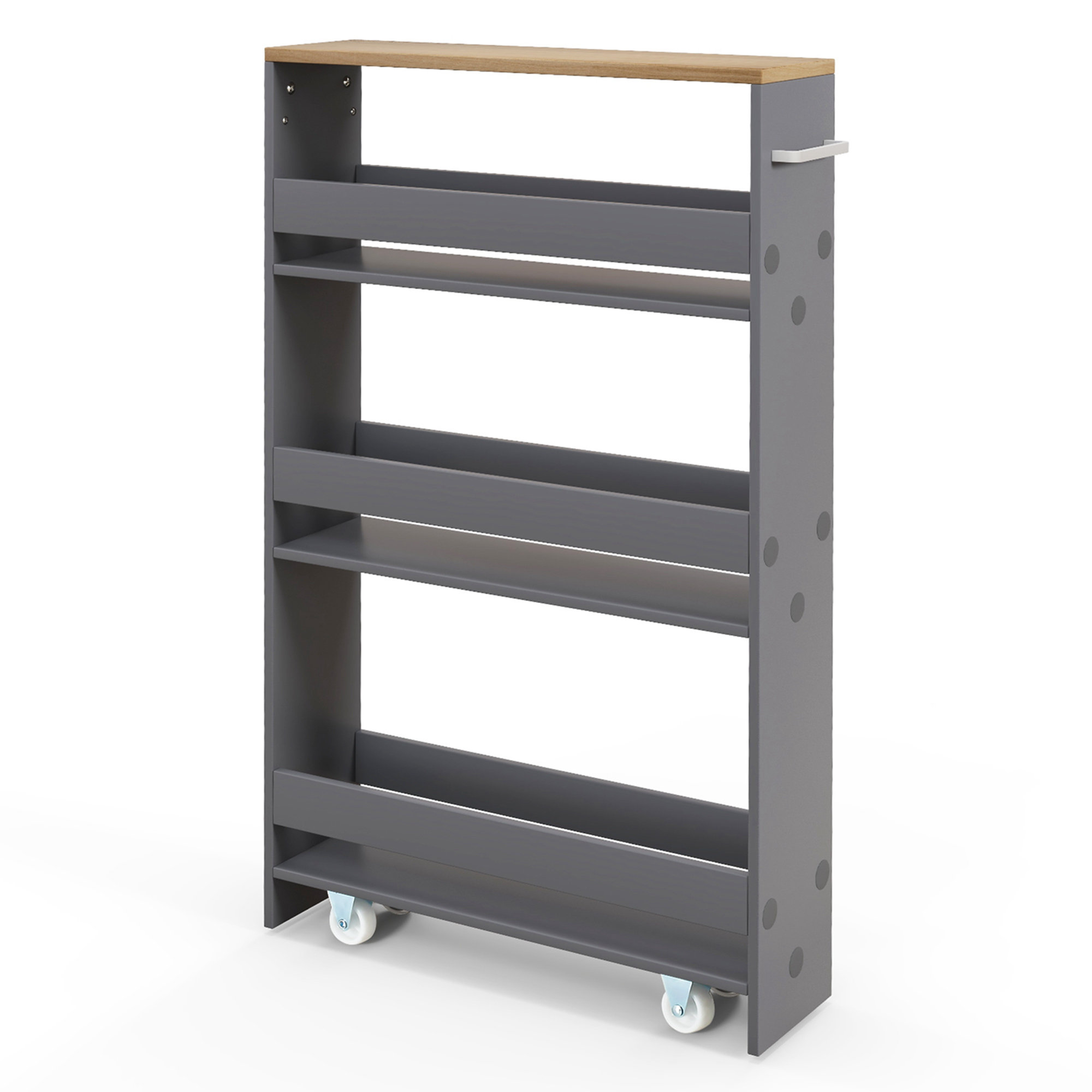 Slim Storage Cart (32 H) - Steel - Yamazaki Home